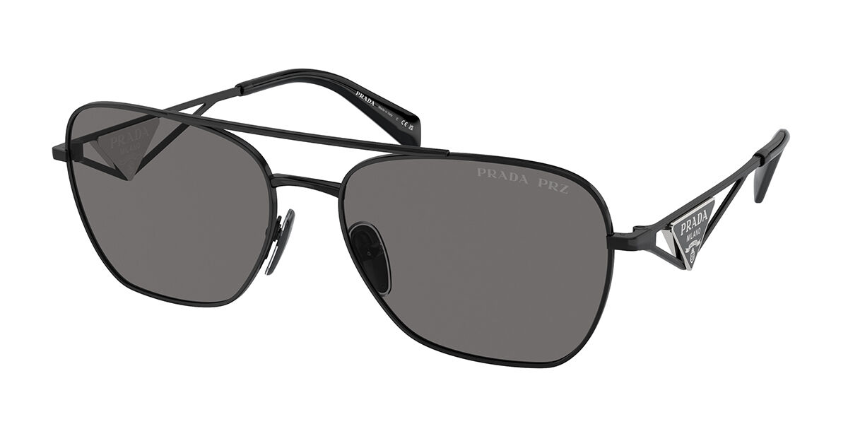 Image of Prada PR A50S Polarized 1AB5Z1 59 Svarta Solglasögon Kvinna SEK