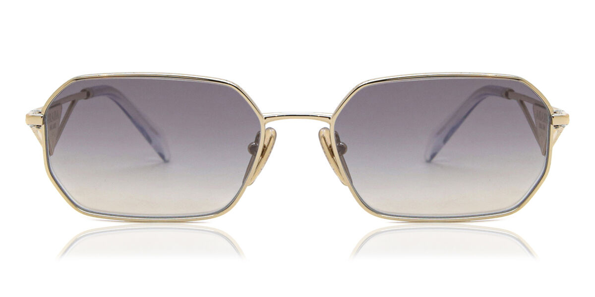 Image of Prada PR A51S ZVN30C 58 Lunettes De Soleil Femme Dorées FR