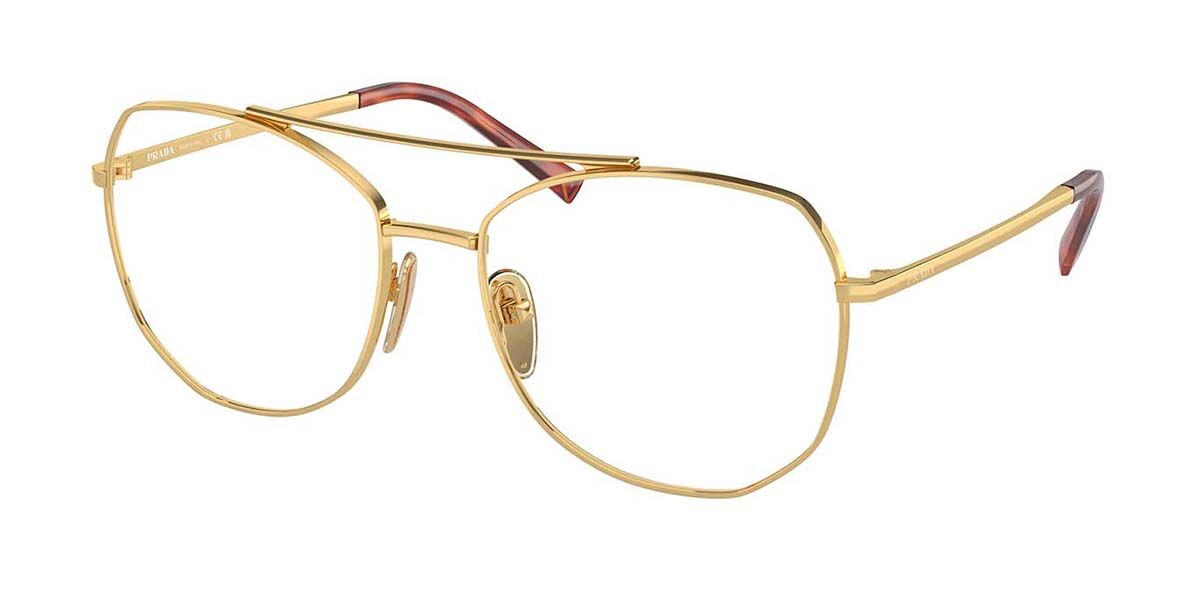 Image of Prada PR A58V 5AK1O1 Gafas Recetadas para Mujer Dorados ESP