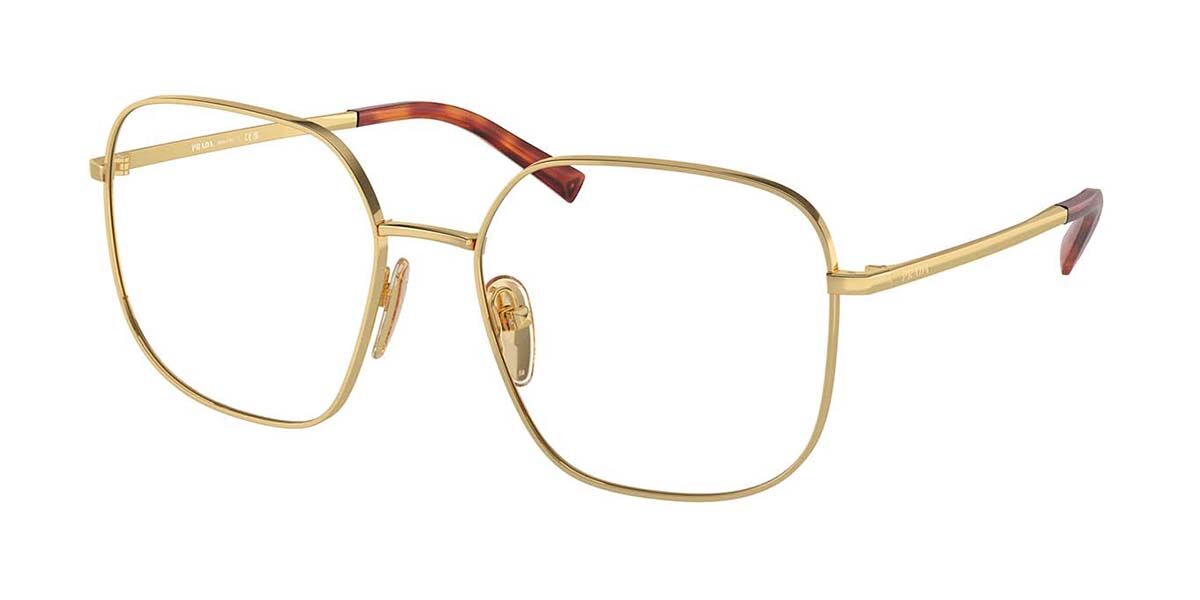 Image of Prada PR A59V 5AK1O1 Gafas Recetadas para Mujer Dorados ESP