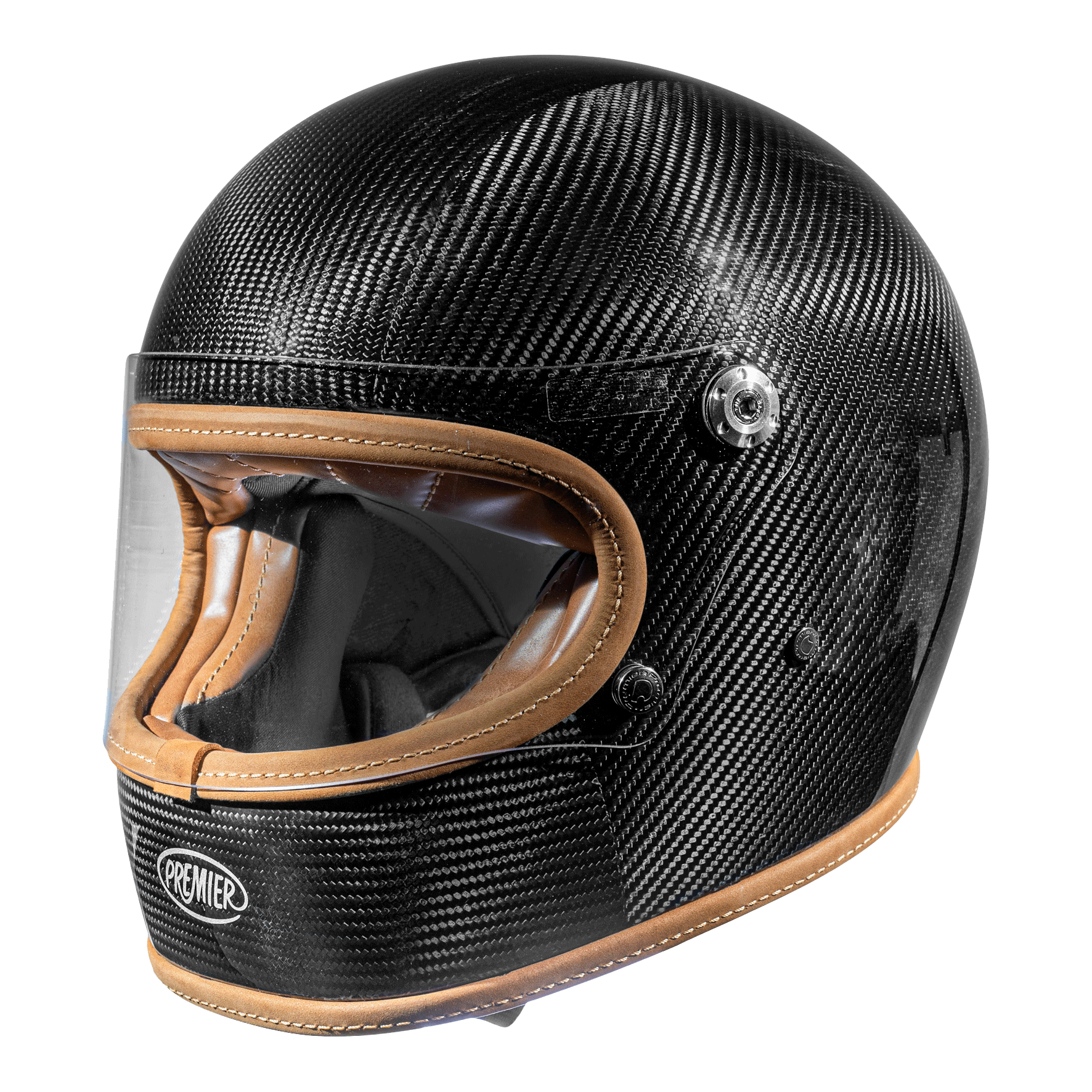 Image of Premier Trophy Platinum Ed Carbon Full Face Helmet Size S EN