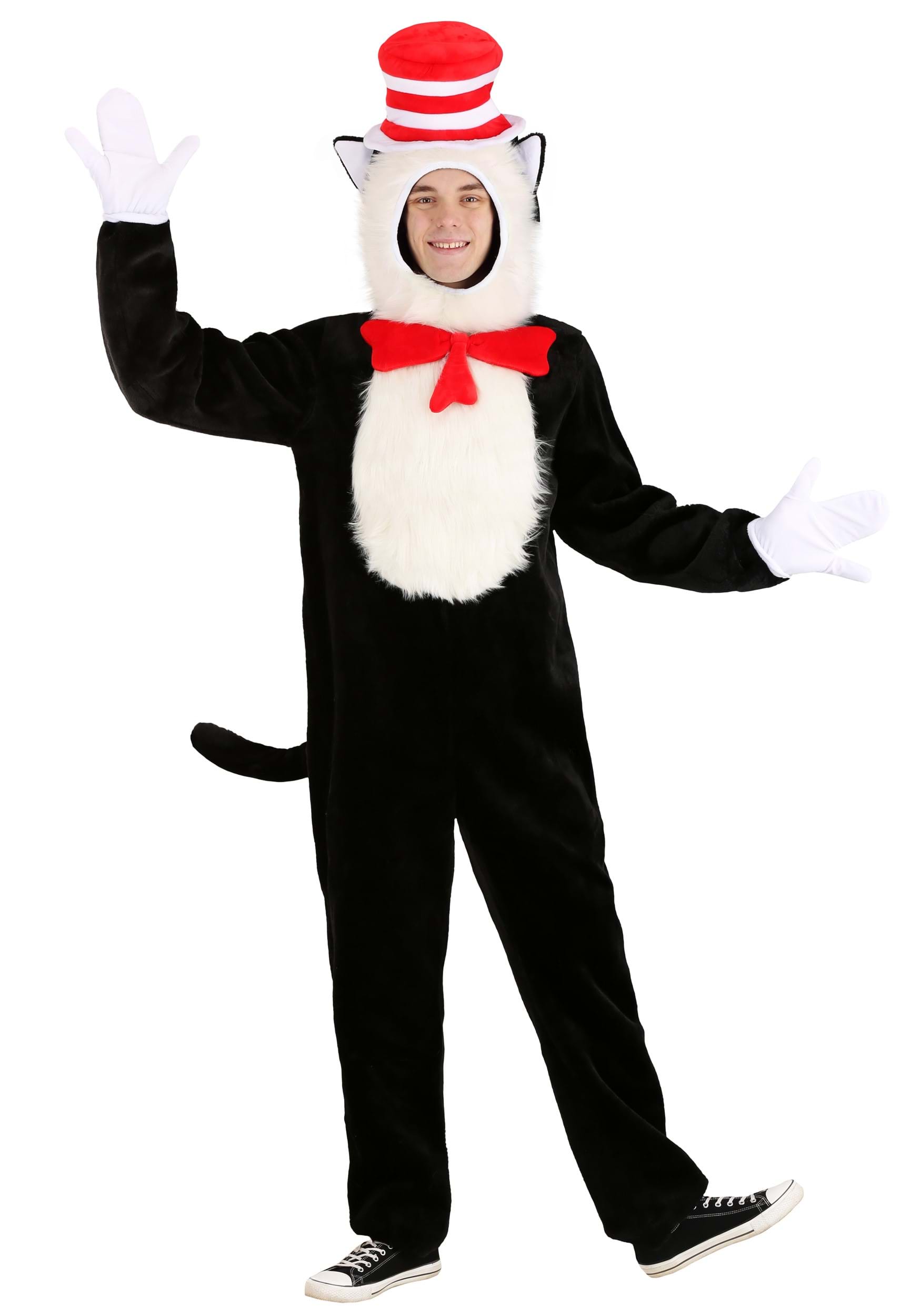 Image of Premium Cat in the Hat  Costume for Adults ID EL400610AD-M
