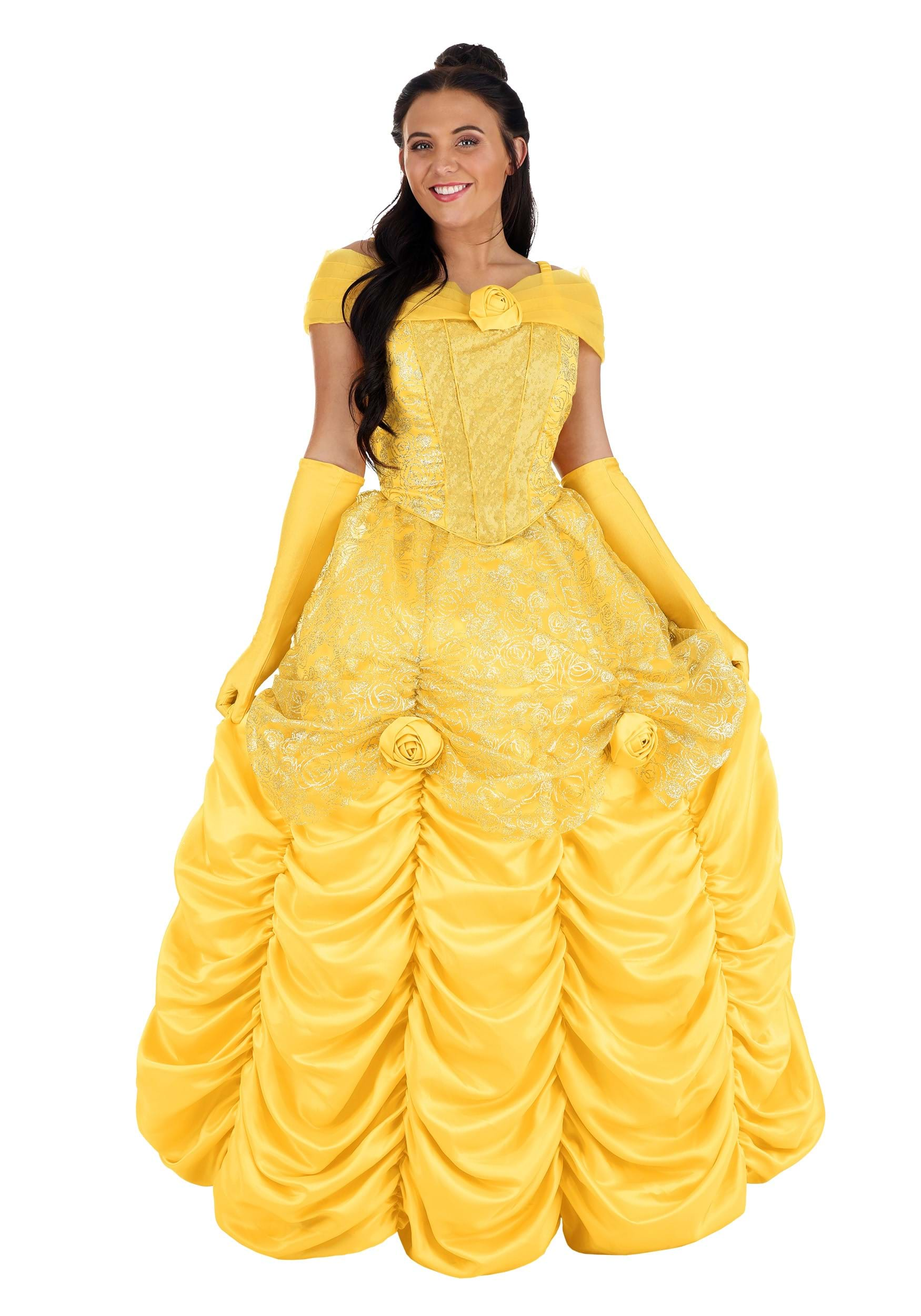 Image of Premium Disney Belle Women's Costume | Disney Costumes ID FUN3363AD-L