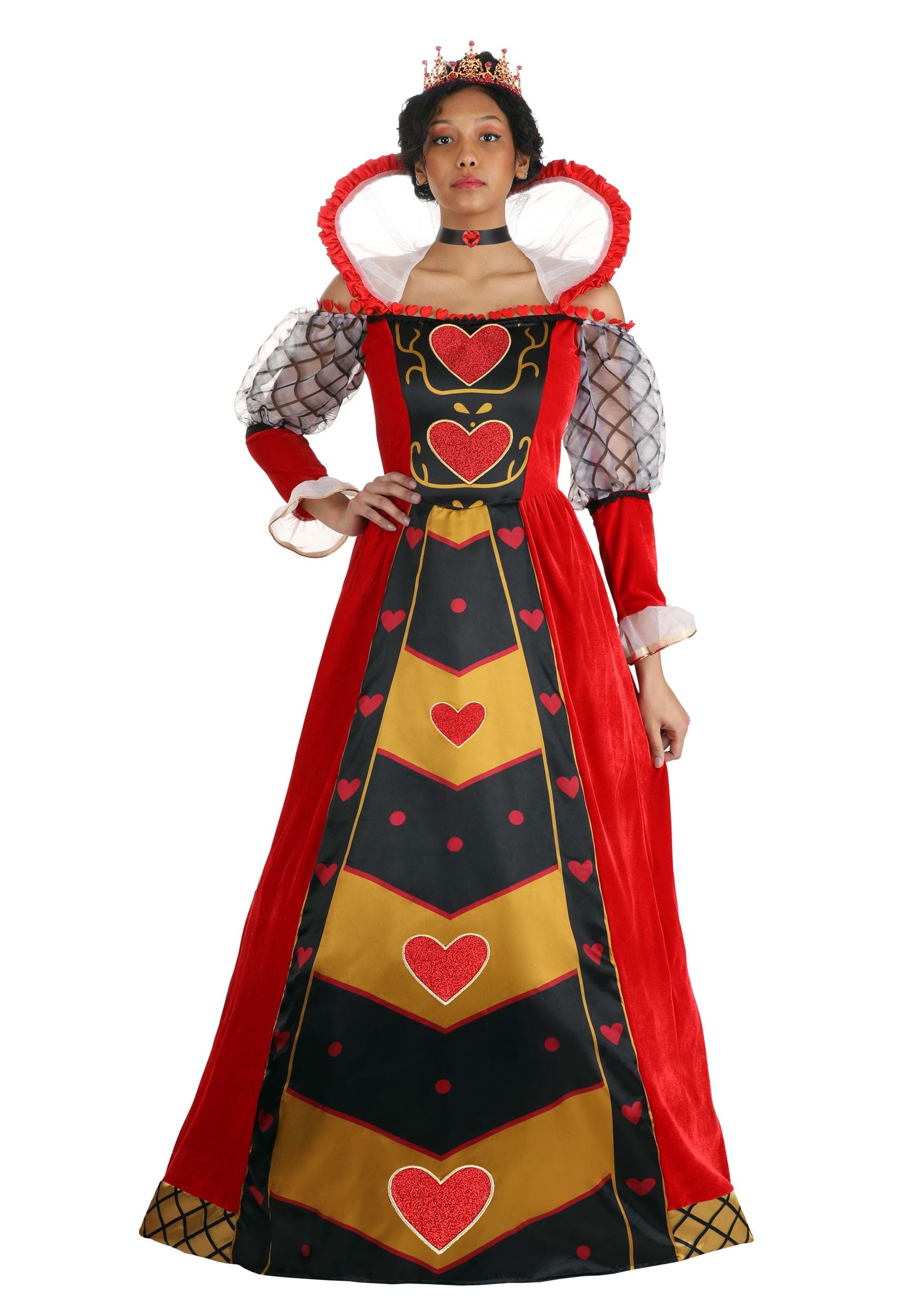 Image of Premium Queen of Hearts Women's Costume ID FUN3841AD-L