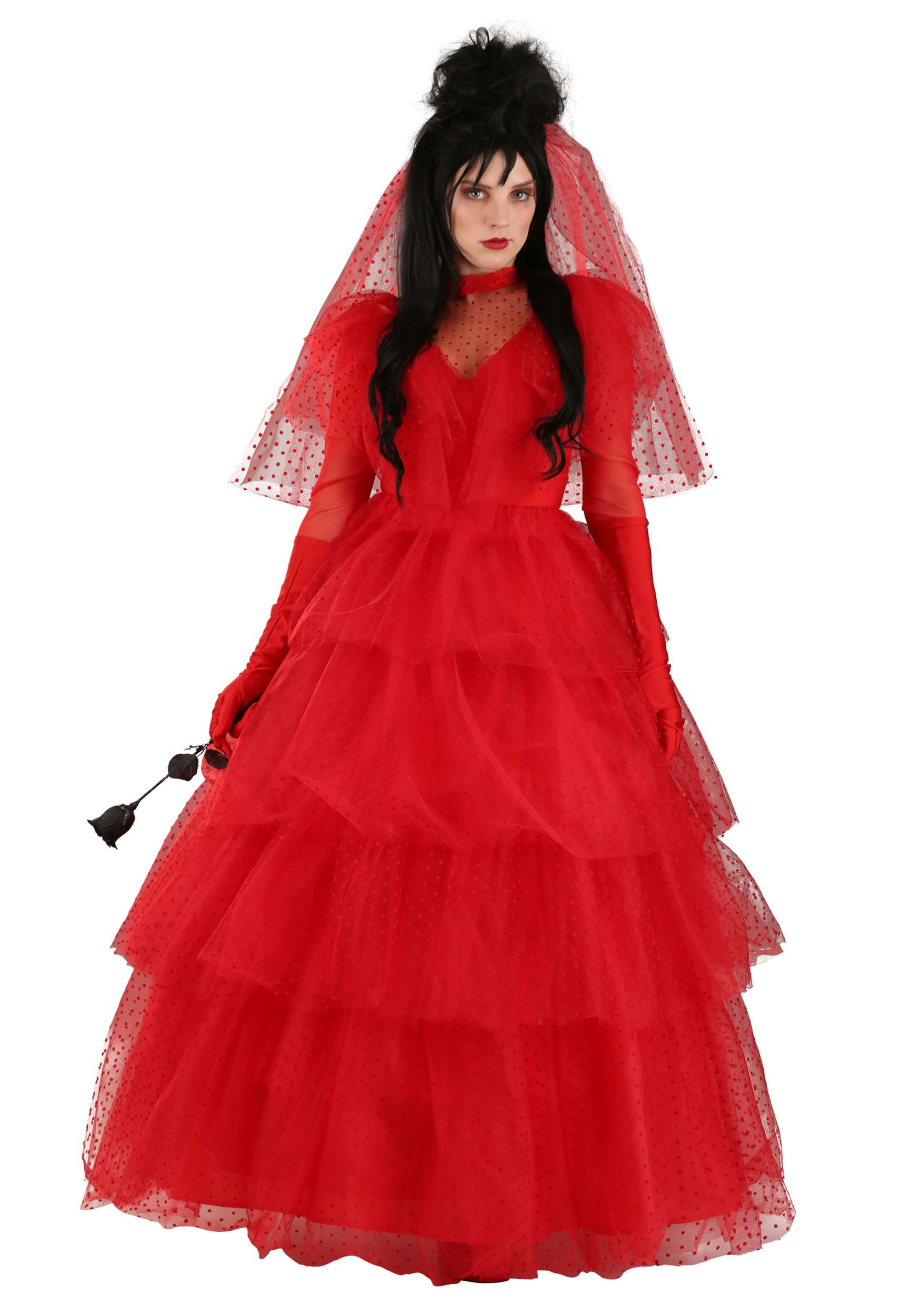 Image of Premium Red Women's Wedding Dress ID FUN1381AD-S