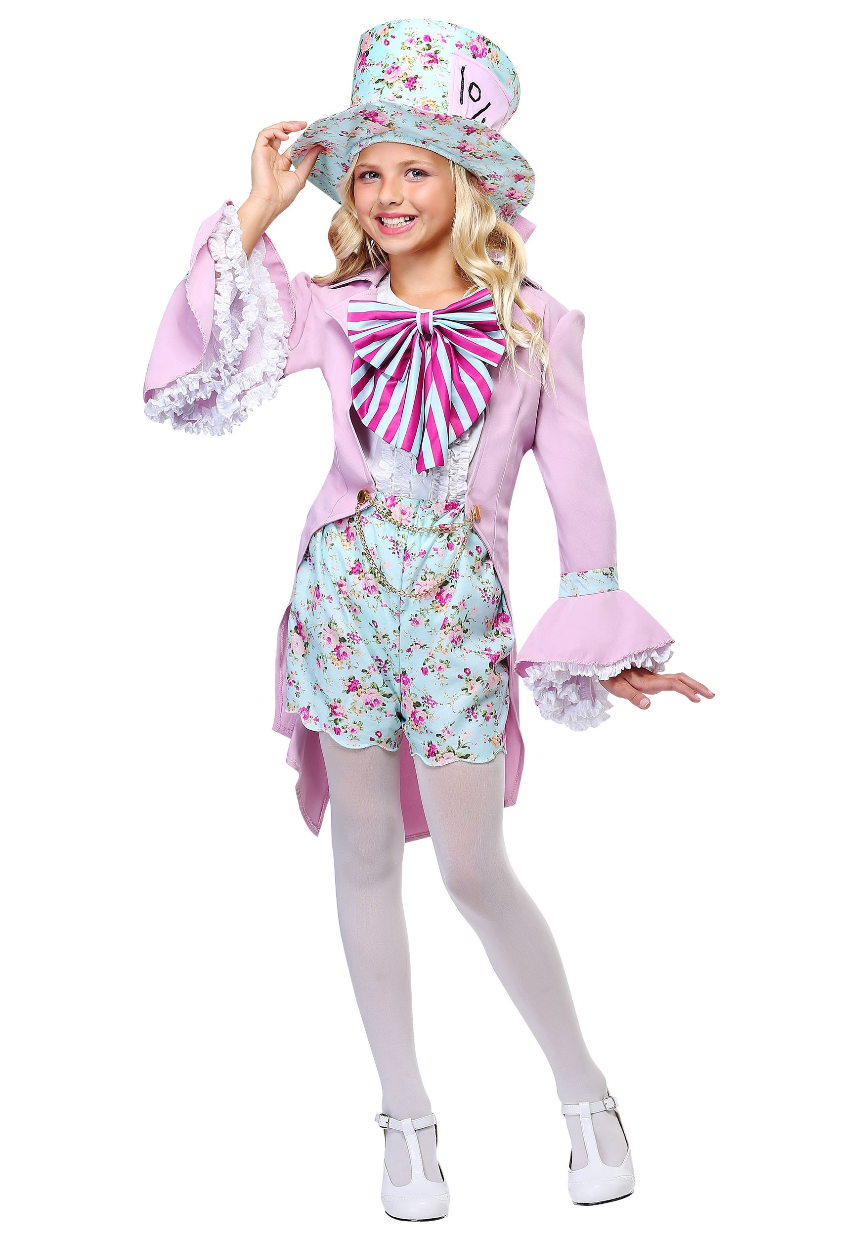 Image of Pretty Mad Hatter Girls Costume ID FUN0241CH-2XL