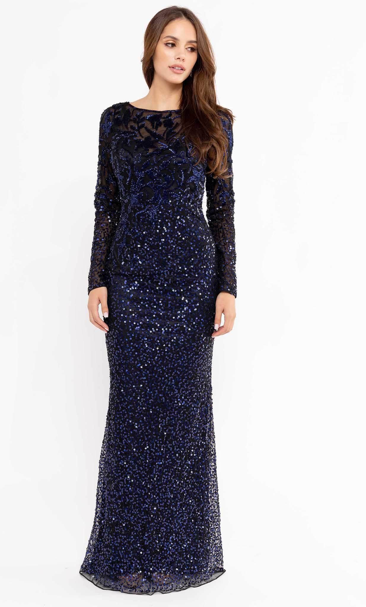 Image of Primavera Couture 13105 - Long Sleeve Evening Gown