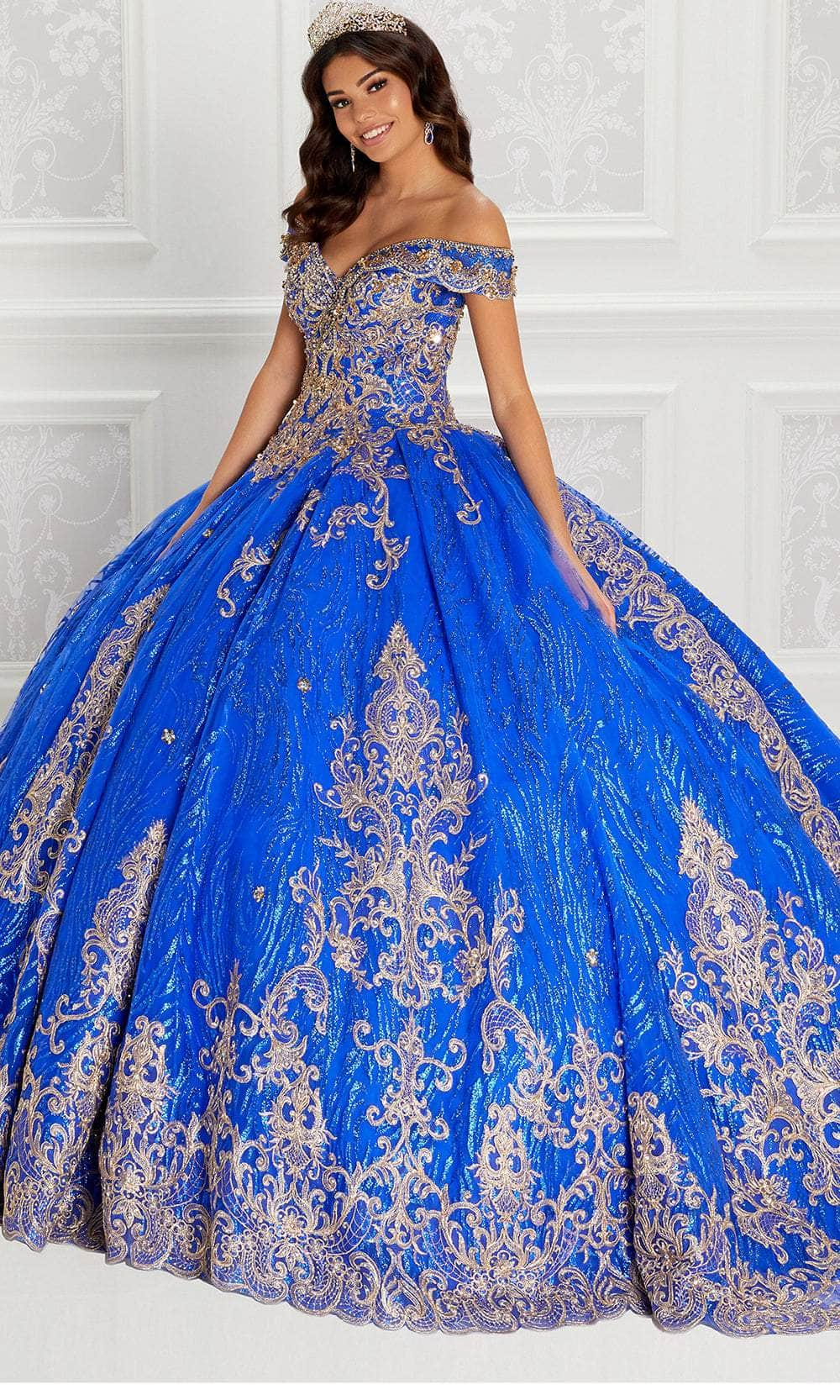 Image of Princesa by Ariana Vara PR22148 - Off-Shoulder Quinceañera Ball Gown