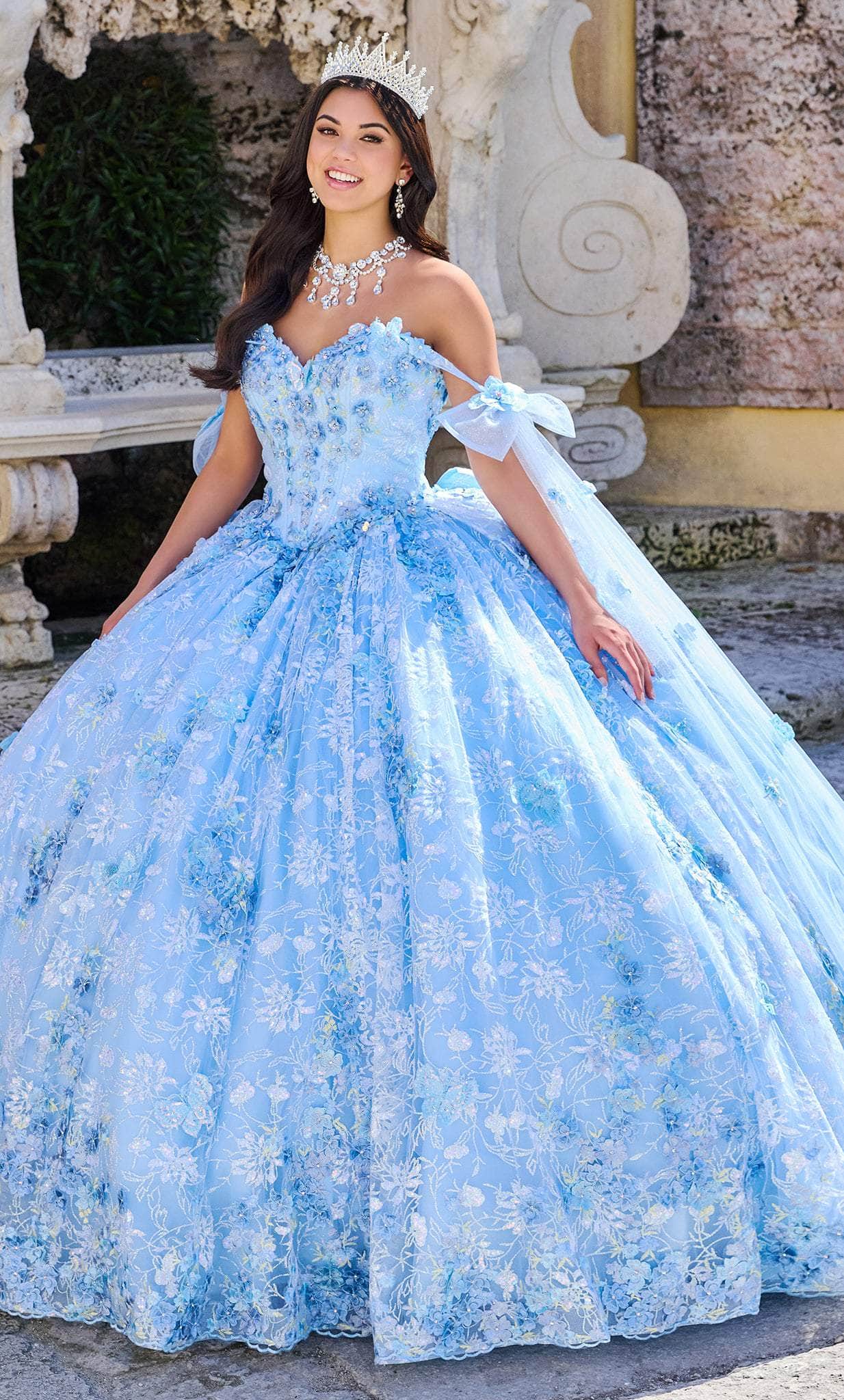 Image of Princesa by Ariana Vara PR30135 - Sweetheart Bow-Detailed Princess Gown