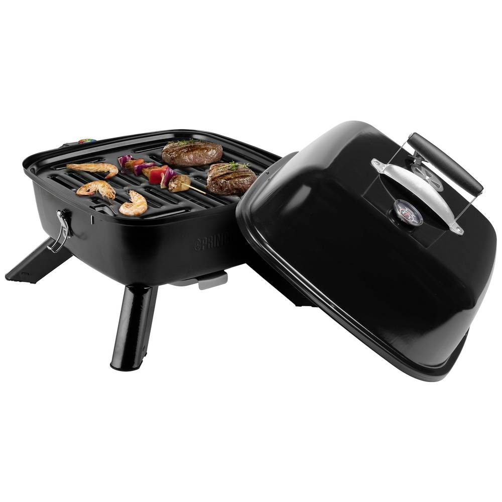 Image of Princess 0111225601001 Electric Charcoal Electric grill Thermometer in lid Black