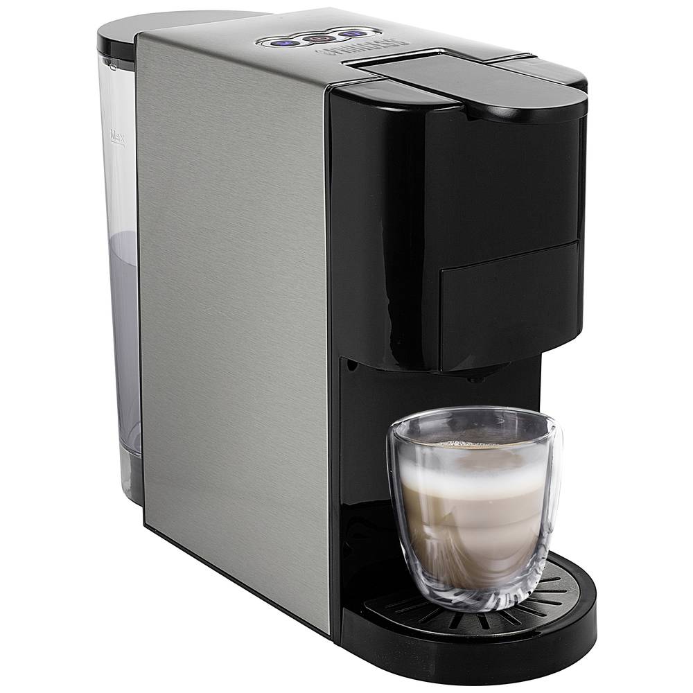 Image of Princess 249450 0124945001001 Capsule coffee machine Black Silver (matt) ESE pod compatible