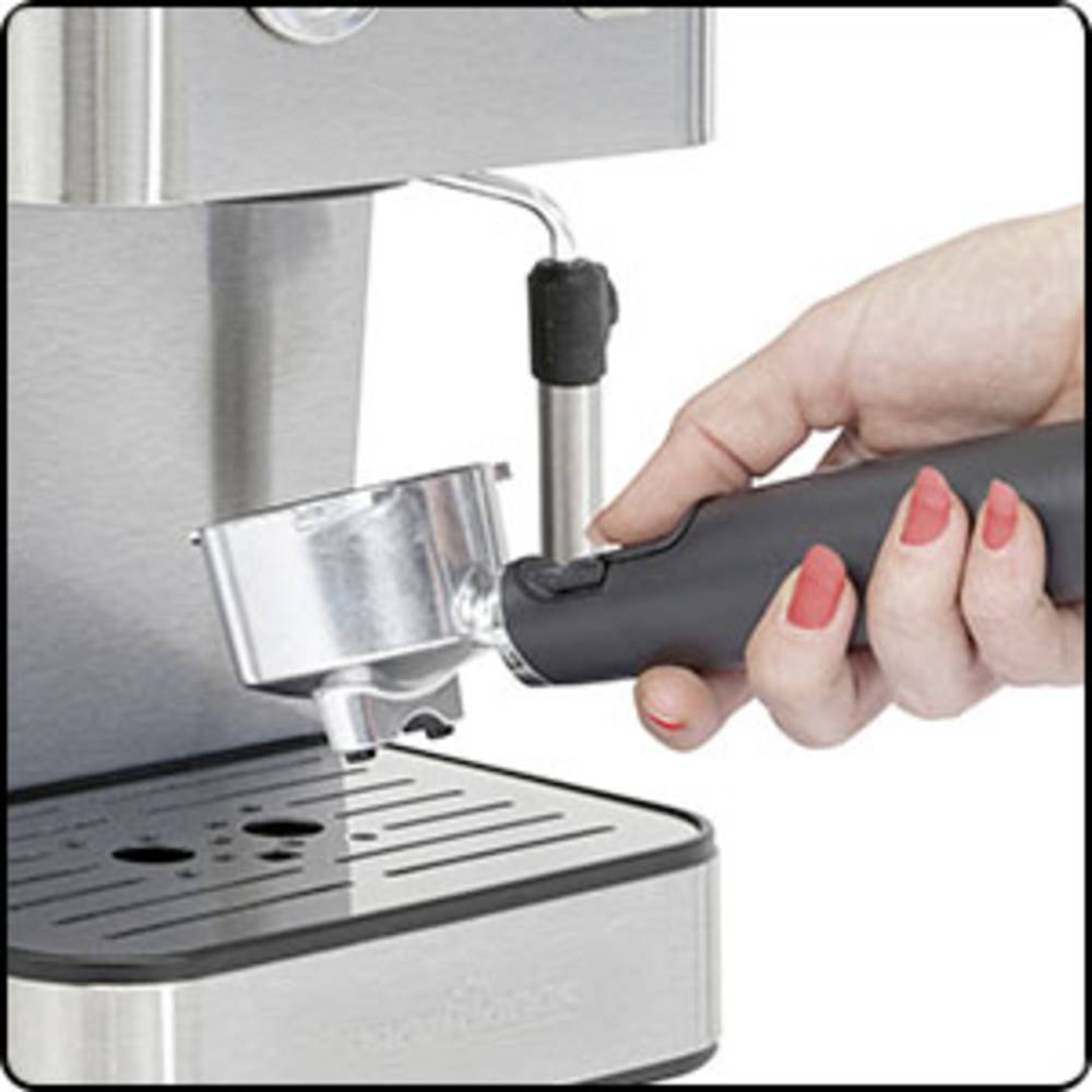 Image of Profi Cook PC-ES 1209 Espresso machine with sump filter holder Stainless steel 850 W