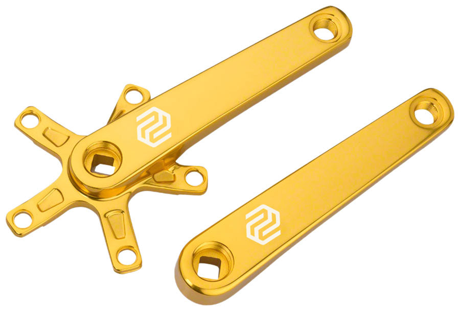 Image of Promax SQ-1 Crank Arm Set - 140mm Square Taper JIS Spindle Interface 110mm BCD Gold