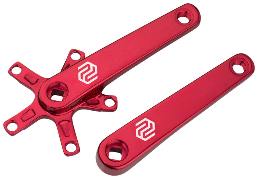 Image of Promax SQ-1 Crank Arm Set - 140mm Square Taper JIS Spindle Interface 110mm BCD Red