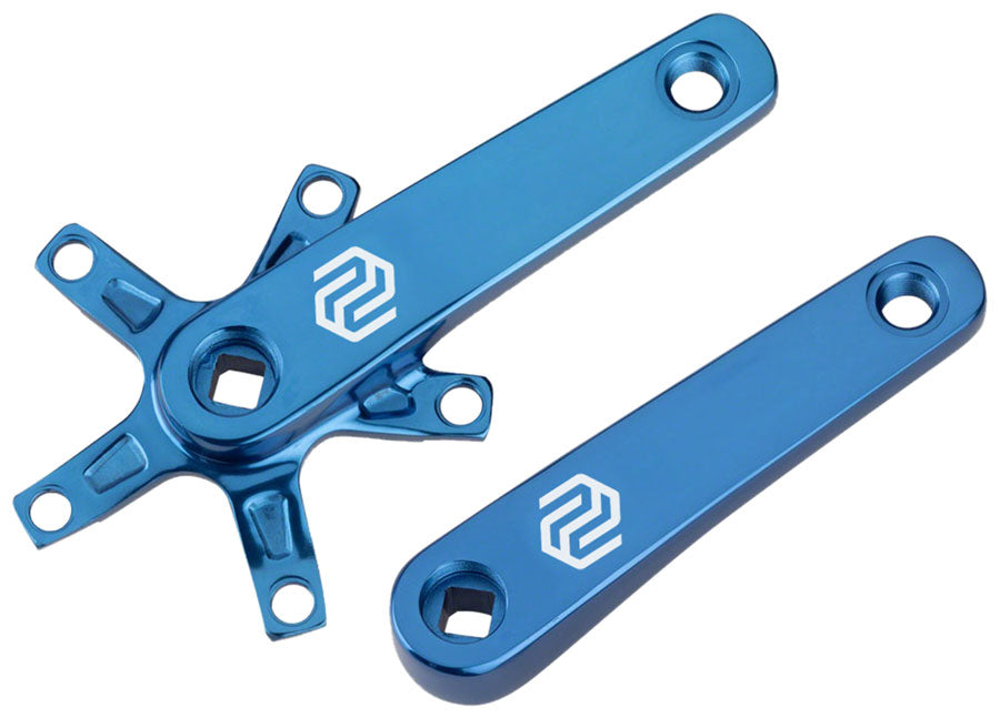 Image of Promax SQ-1 Crank Arm Set - 150mm Square Taper JIS Spindle Interface 110mm BCD Blue