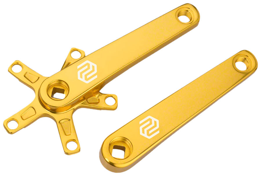 Image of Promax SQ-1 Crank Arm Set - 170mm Square Taper JIS Spindle Interface 110mm BCD Gold