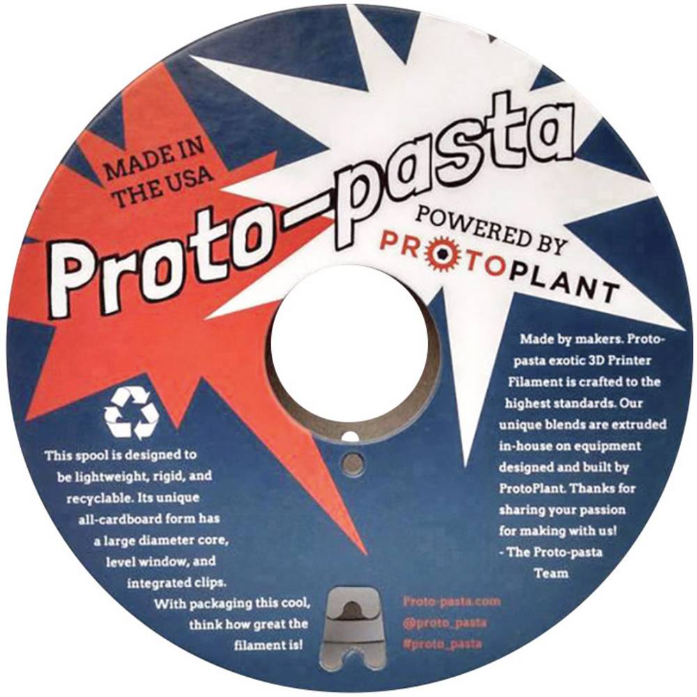 Image of Proto-Pasta CDP12805 Protoplant Conductive PLA Filament PLA 285 mm 500 g Black 1 pc(s)