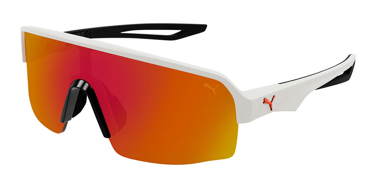 Image of Puma PU0399S 003 99 Lunettes De Soleil Homme Blanches FR