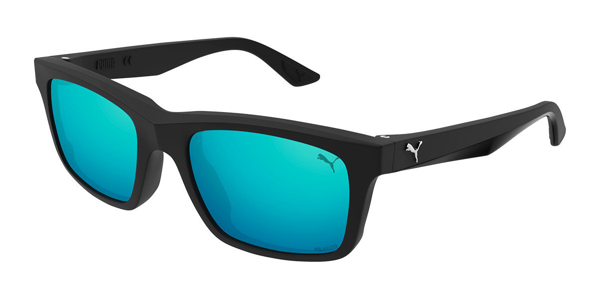 Image of Puma PU0402S Polarized 002 Óculos de Sol Pretos Masculino PRT