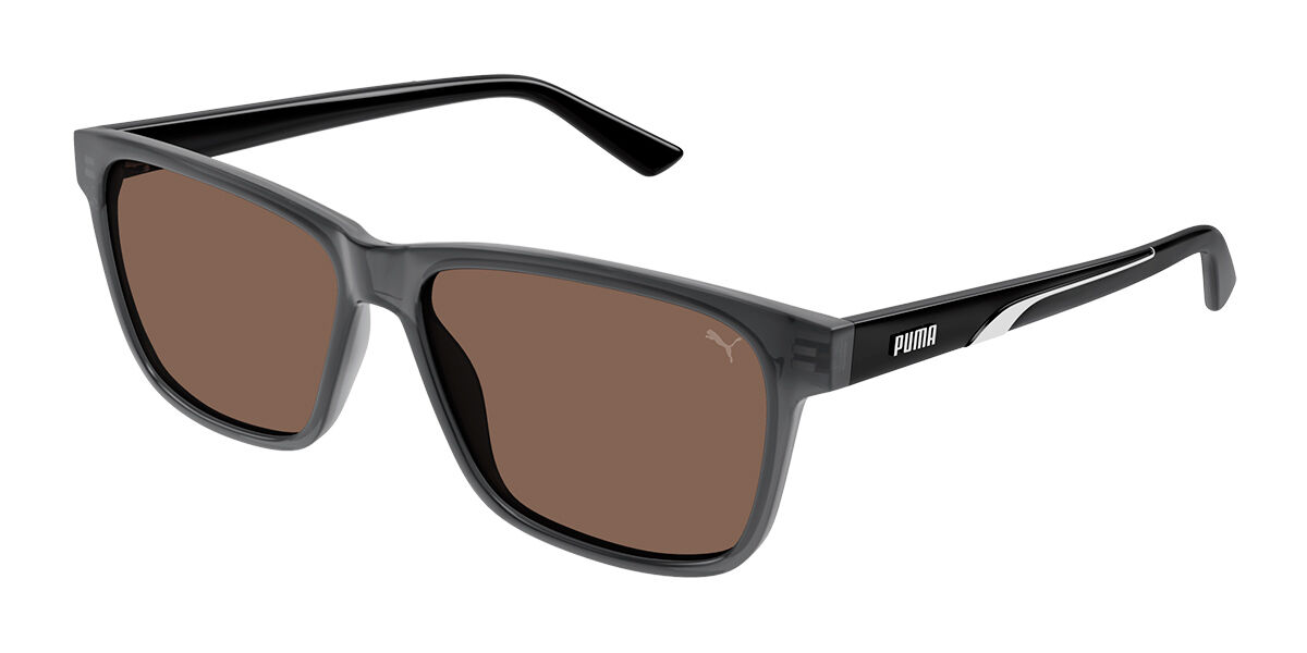 Image of Puma PU0467S 004 57 Lunettes De Soleil Homme Grises FR