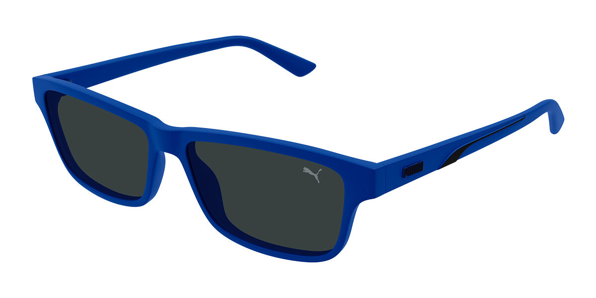 Image of Puma PU0469S 003 57 Lunettes De Soleil Homme Bleues FR