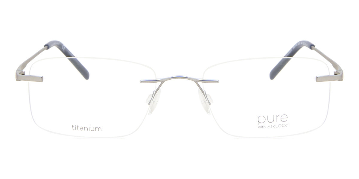 Image of Pure AIRLOCK REFINE 200 046 Óculos de Grau Prata Masculino BRLPT