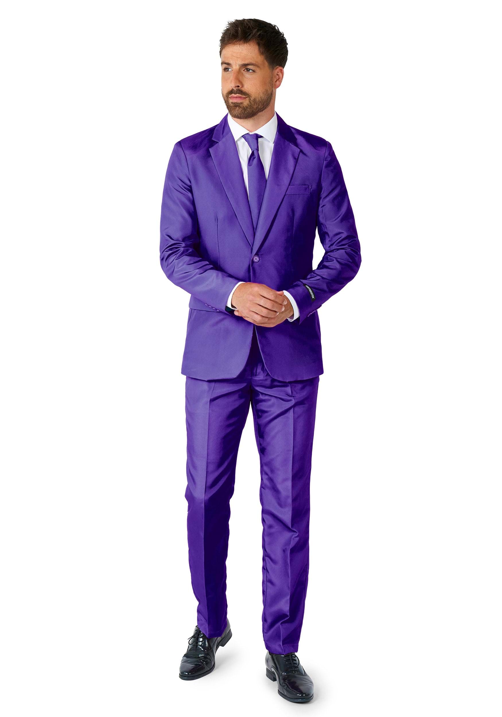 Image of Purple Suitmeister Solid ID OSOBAS0022-L