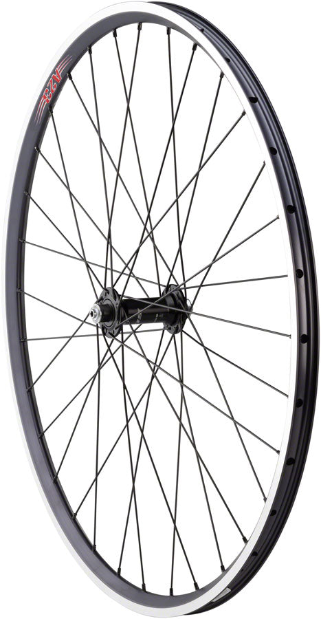 Image of Quality Wheels 105/A23 Front Wheel - QR x 100mm Rim Brake Black Clincher