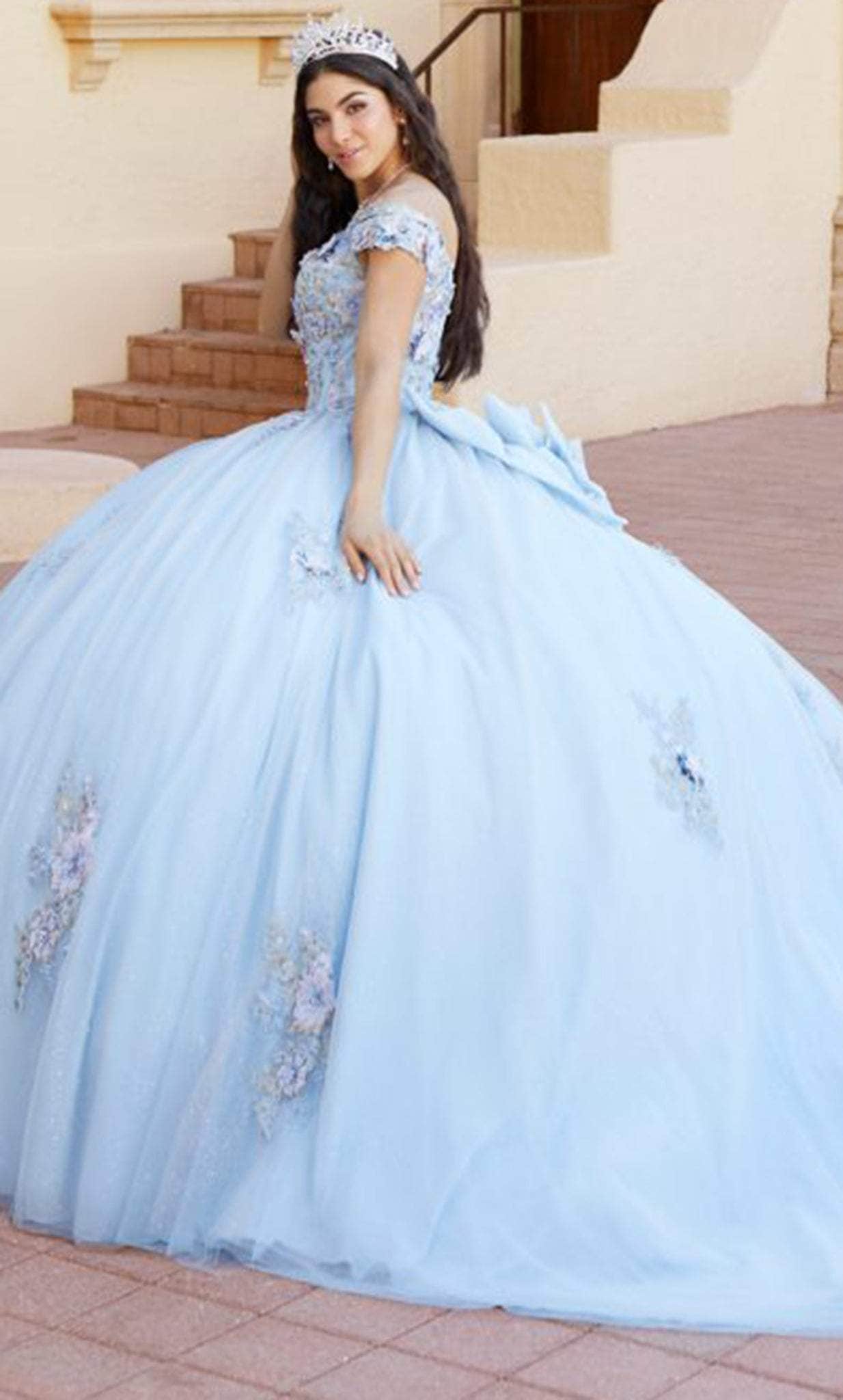 Image of Quinceanera Collection 26061 - Embroidered Off-Shoulder Ballgown