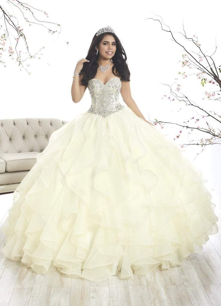 Image of Quinceanera Collection - 26870 Crystal Sweetheart Corset Ballgown