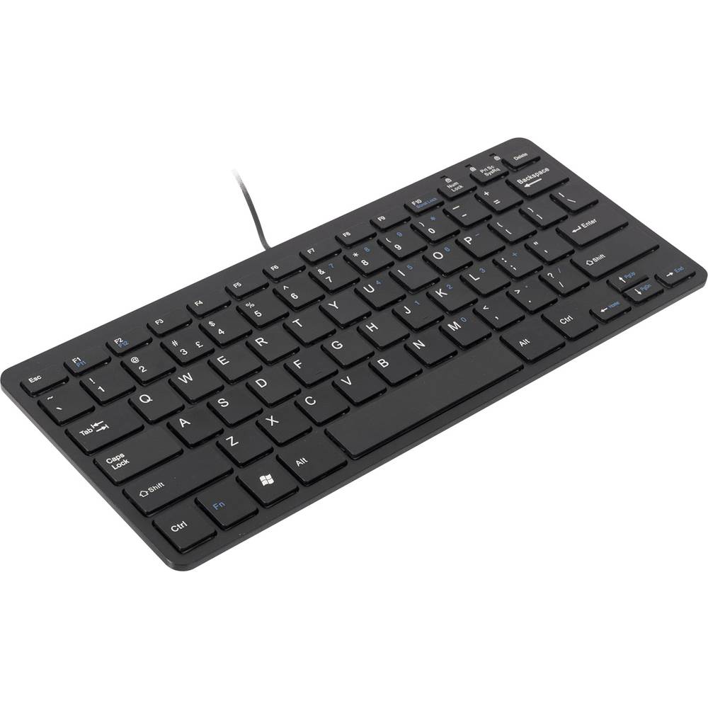 Image of R-GO Tools Compact USB Keyboard English QWERTY Black Ergonomic