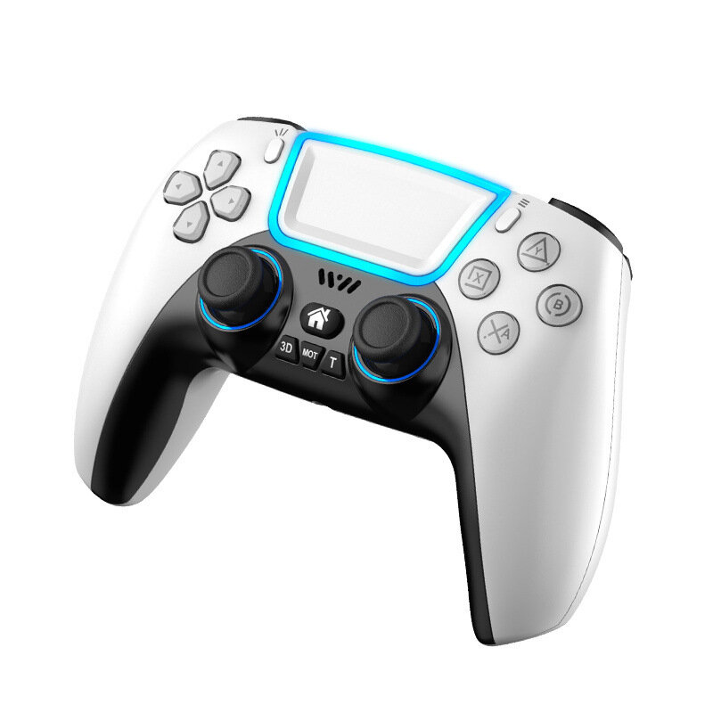 Image of RALAN P03 Wireless Bluetooth Game Controller Gamepad With RGB Light Touchpad Back Key Support 3D Joystick Turbo for PS3