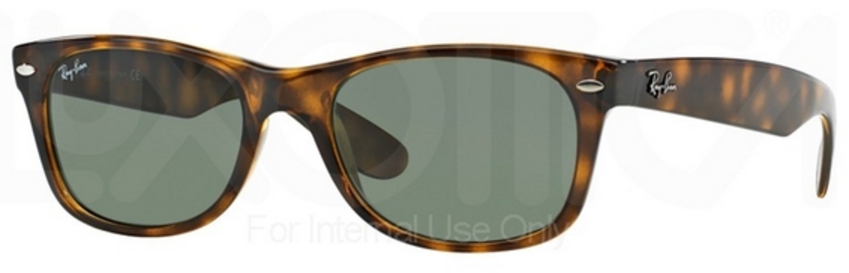 Image of RB 2132 New Wayfarer Sunglasses Tortoise w/ Crystal Green Lenses 902L