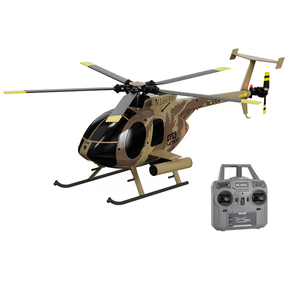 Image of RC ERA C189 MD500 24G 4CH UAV 1:28 Fixed Height Single Blade Flybarless RC Helicopter RTF