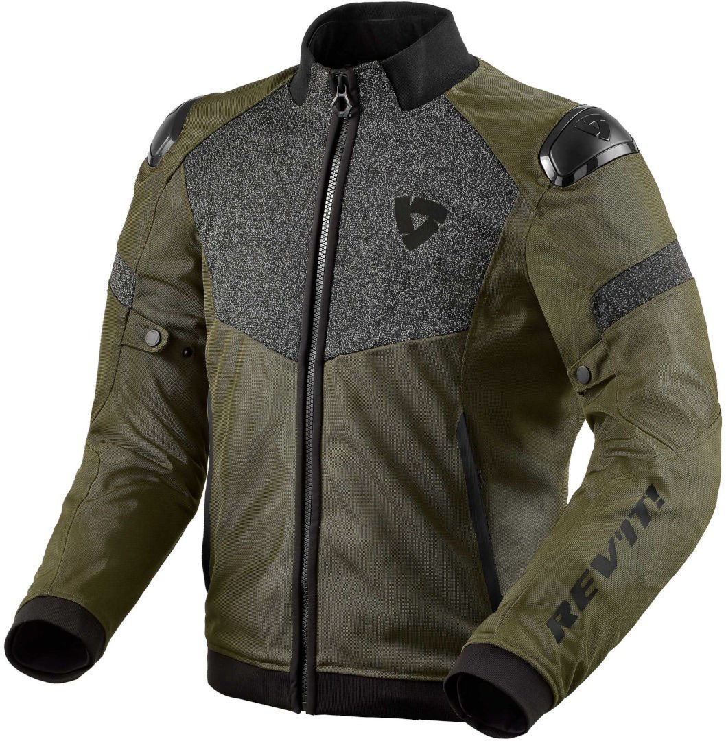 Image of REV'IT! Action H2O Jacket Black Dark green Size S ID 8700001334198