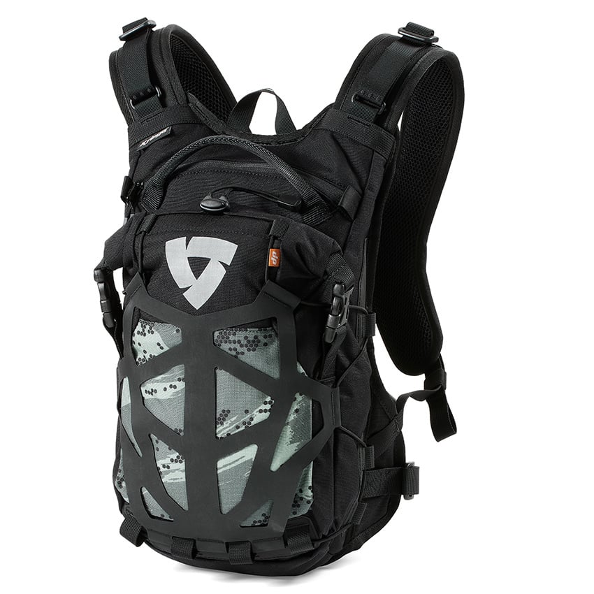 Image of REV'IT! Backpack Arid 9L H2O Black Camo Grey Uni Size ID 8700001323444