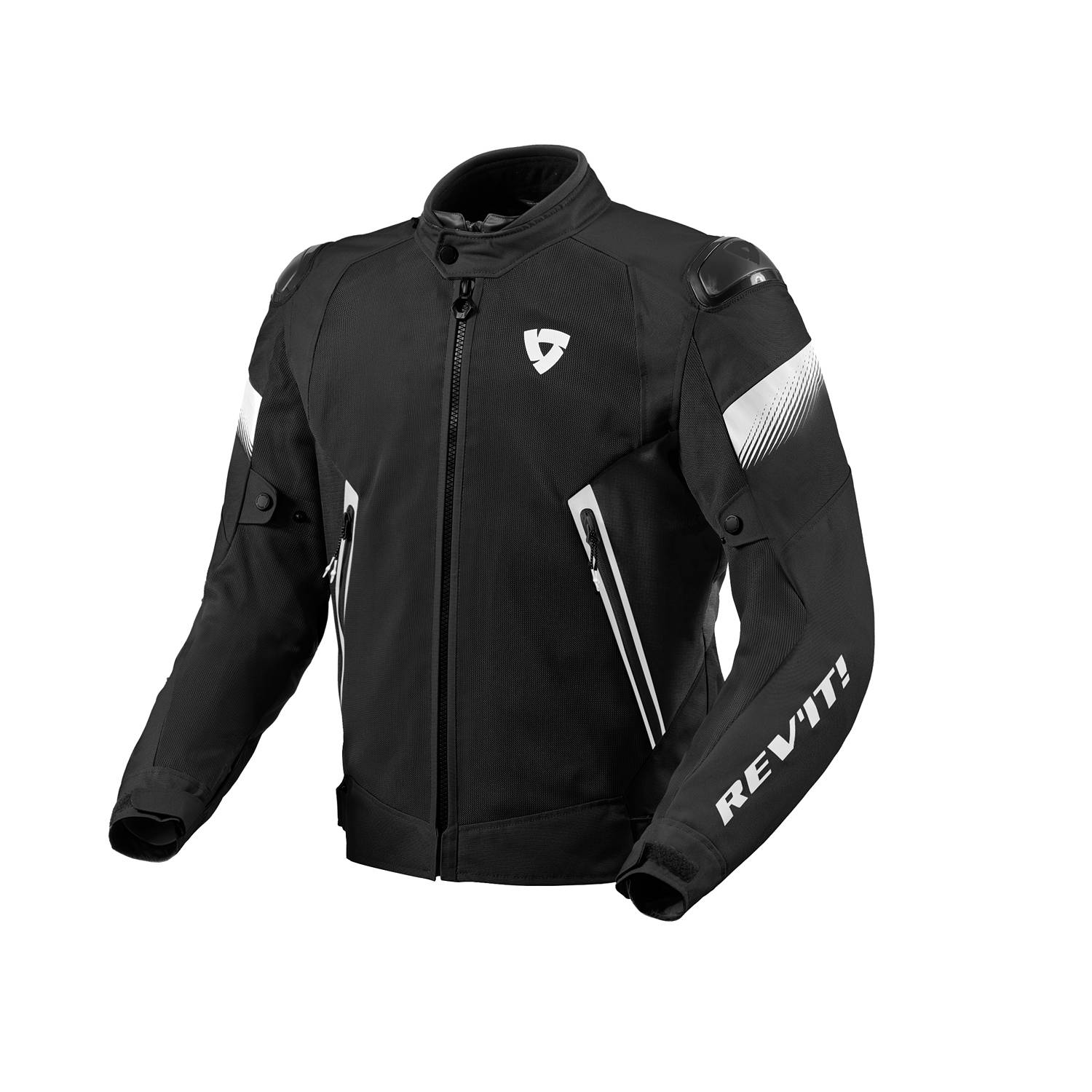 Image of REV'IT! Control Air H2O Jacket Black White Größe 2XL