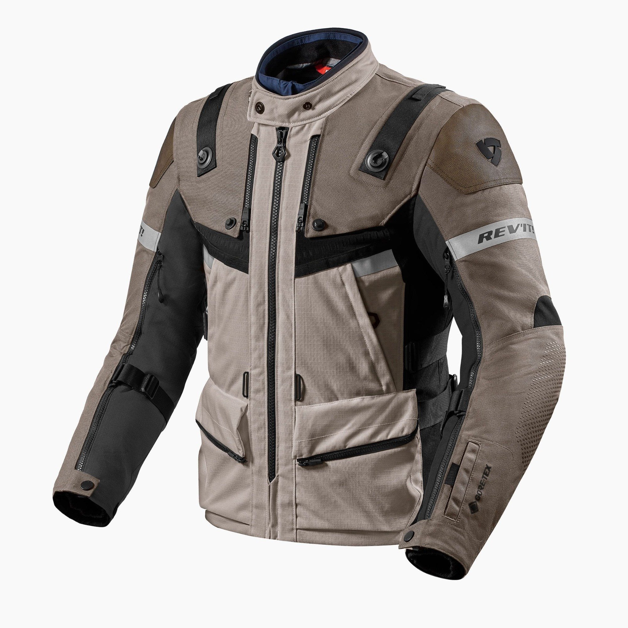 Image of REV'IT! Defender 3 GTX Sand Noir Blouson Taille 2XL