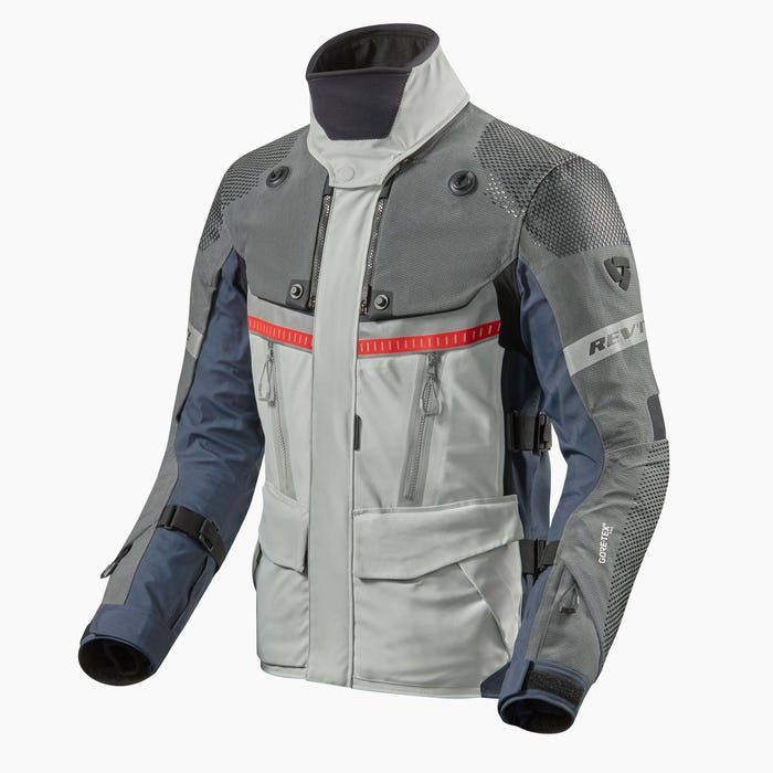 Image of REV'IT! Dominator 3 GTX Jacket Silver Blue Talla S