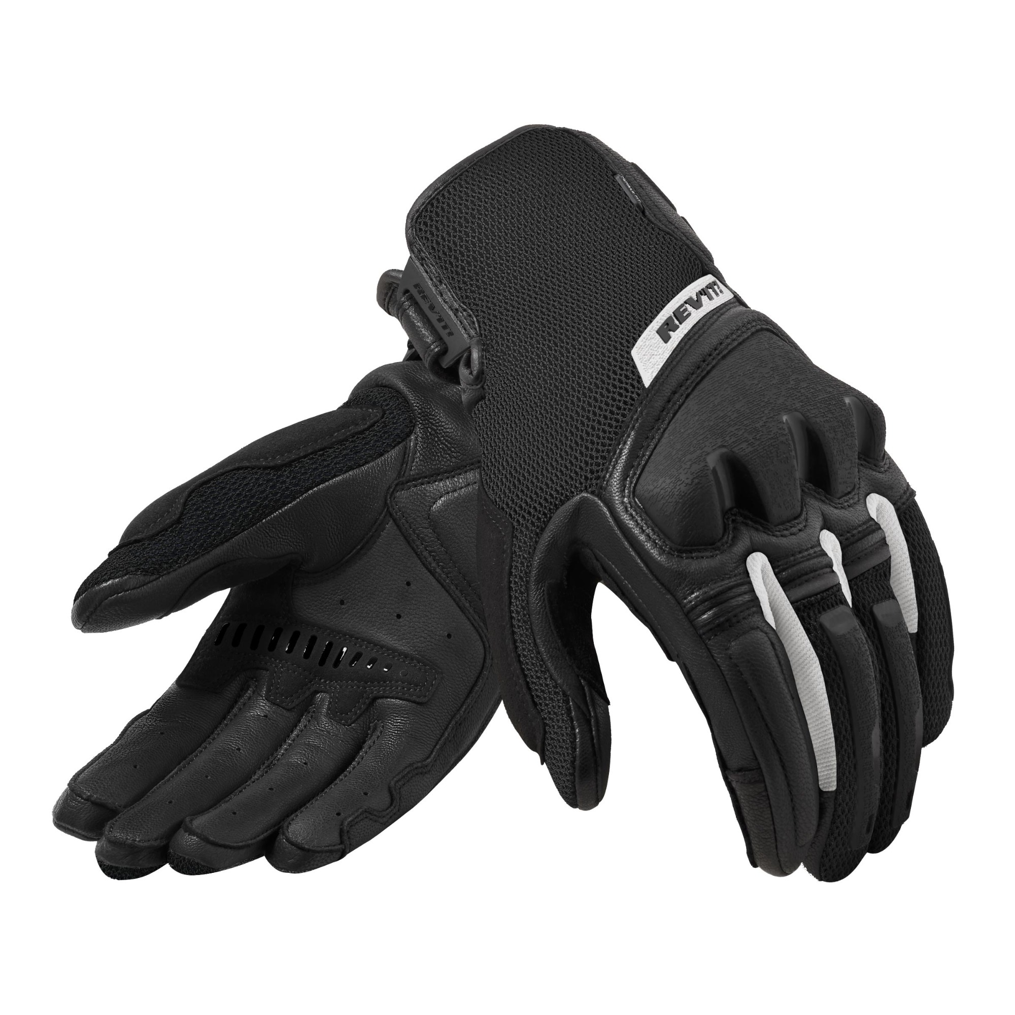 Image of REV'IT! Duty Ladies Noir Blanc Gants Taille M