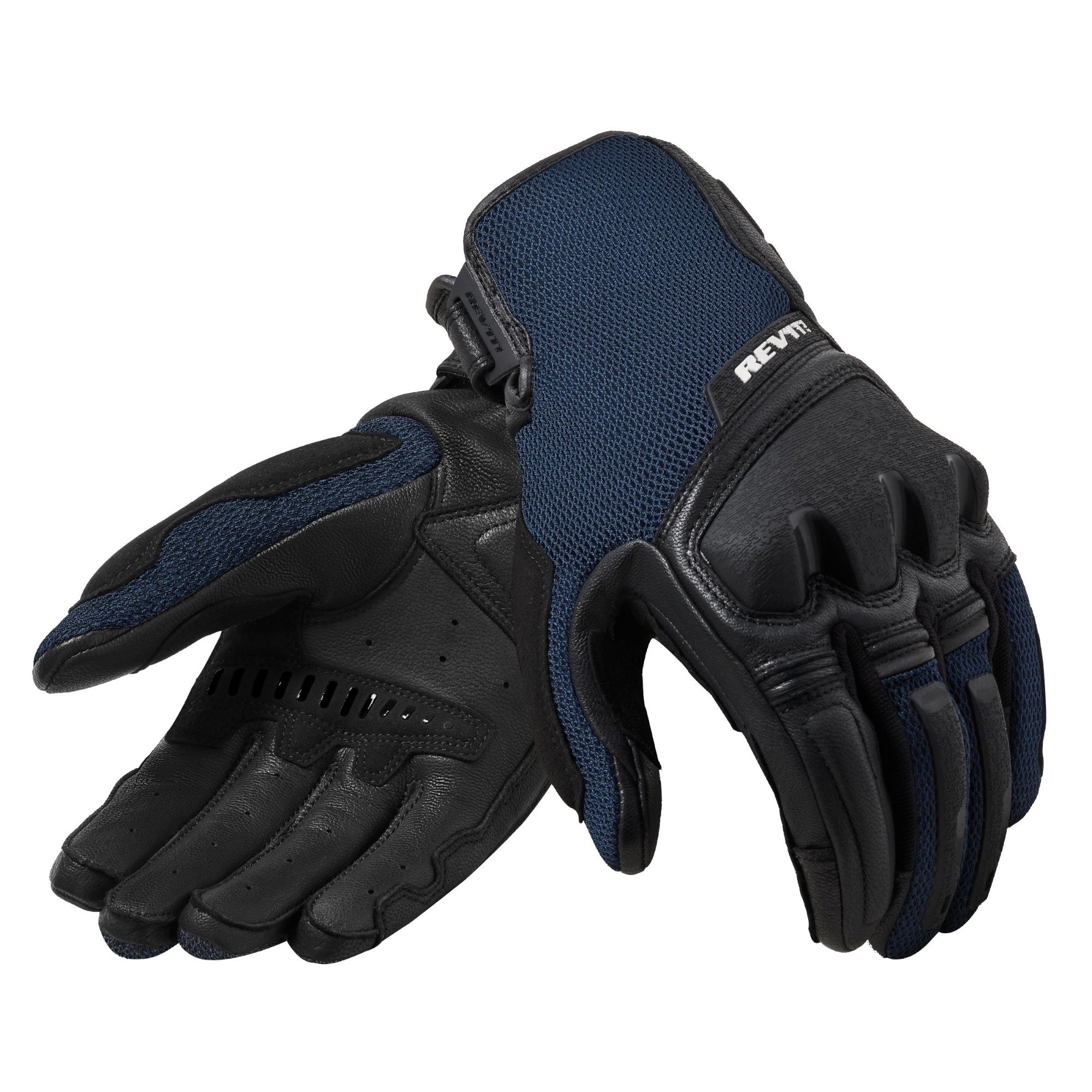 Image of REV'IT! Duty Schwarz Blau Handschuhe Größe 2XL