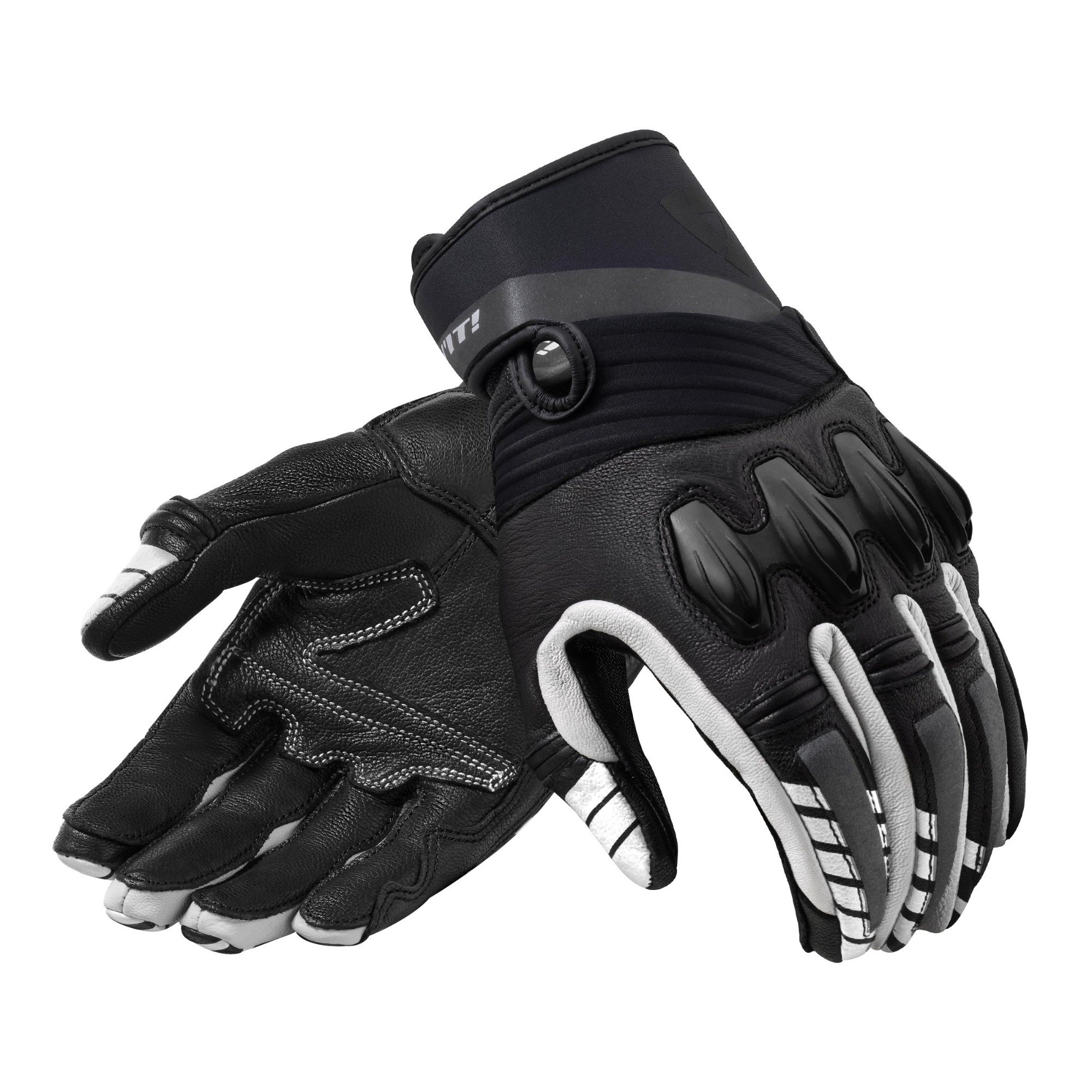 Image of REV'IT! Energy Noir Blanc Gants Taille M