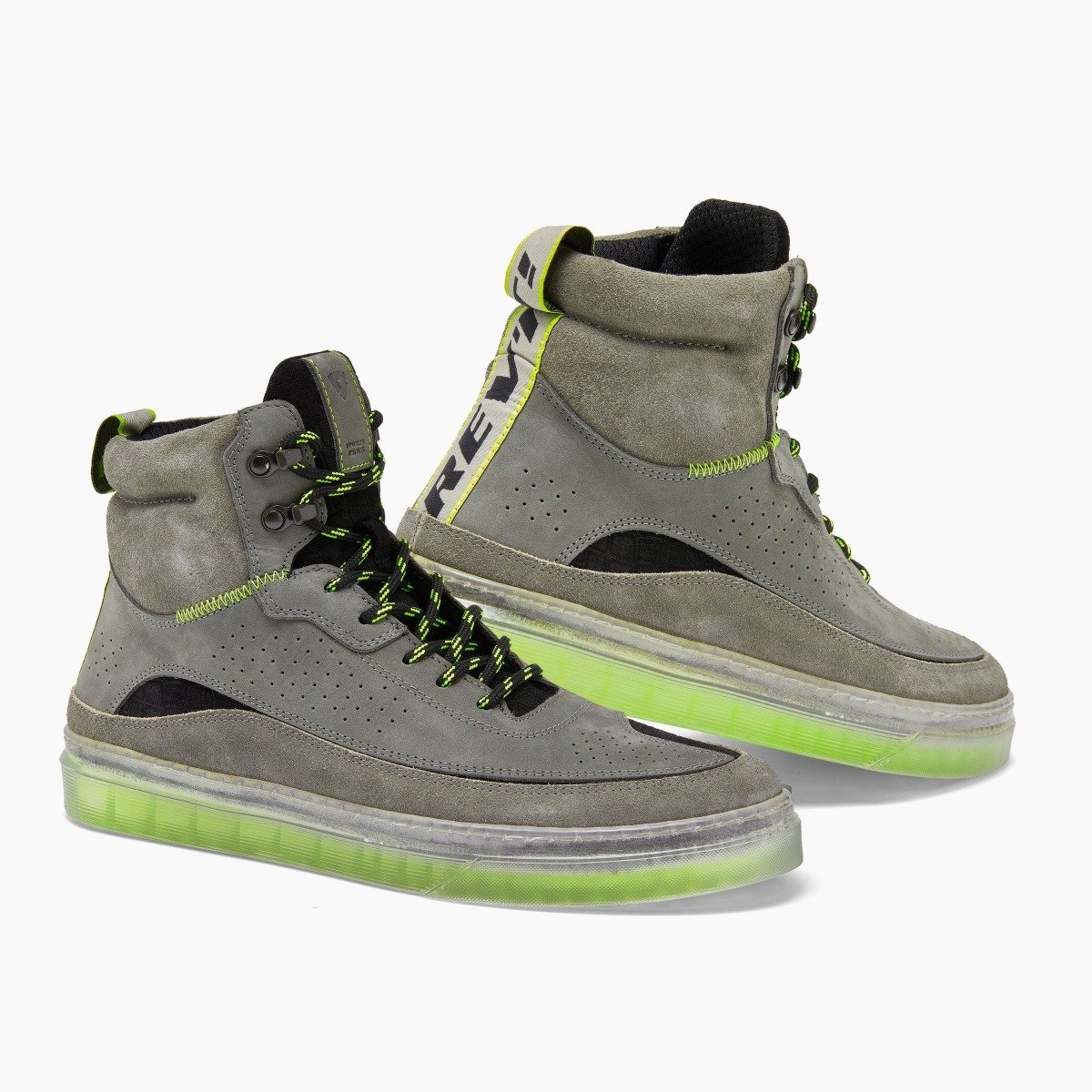 Image of REV'IT! Filter Gray Neon Yellow Motorcycle Shoes Size 45 EN