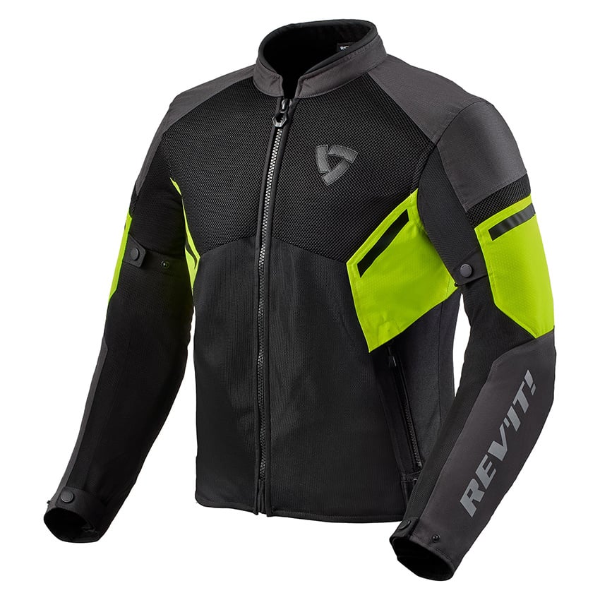 Image of REV'IT! GT R Air 3 Jacket Black Neon Yellow Size 2XL ID 8700001346108
