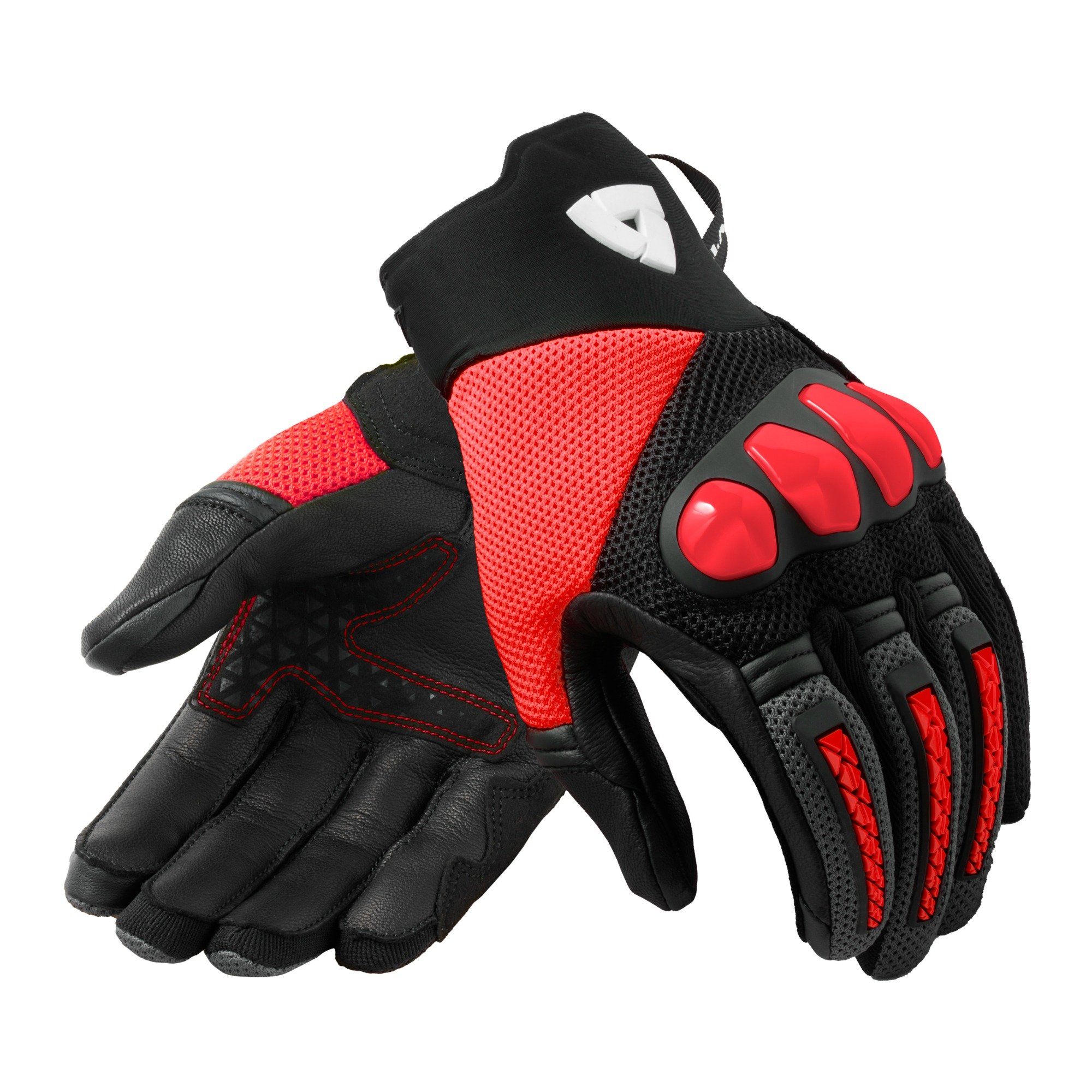 Image of REV'IT! Gloves Speedart Air Black Neon Red Size 2XL ID 8700001361033