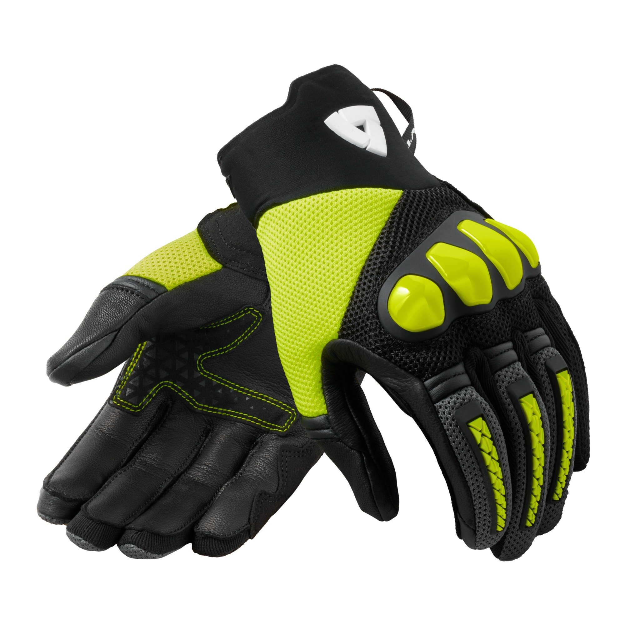 Image of REV'IT! Gloves Speedart Air Black Neon Yellow Size S ID 8700001360920