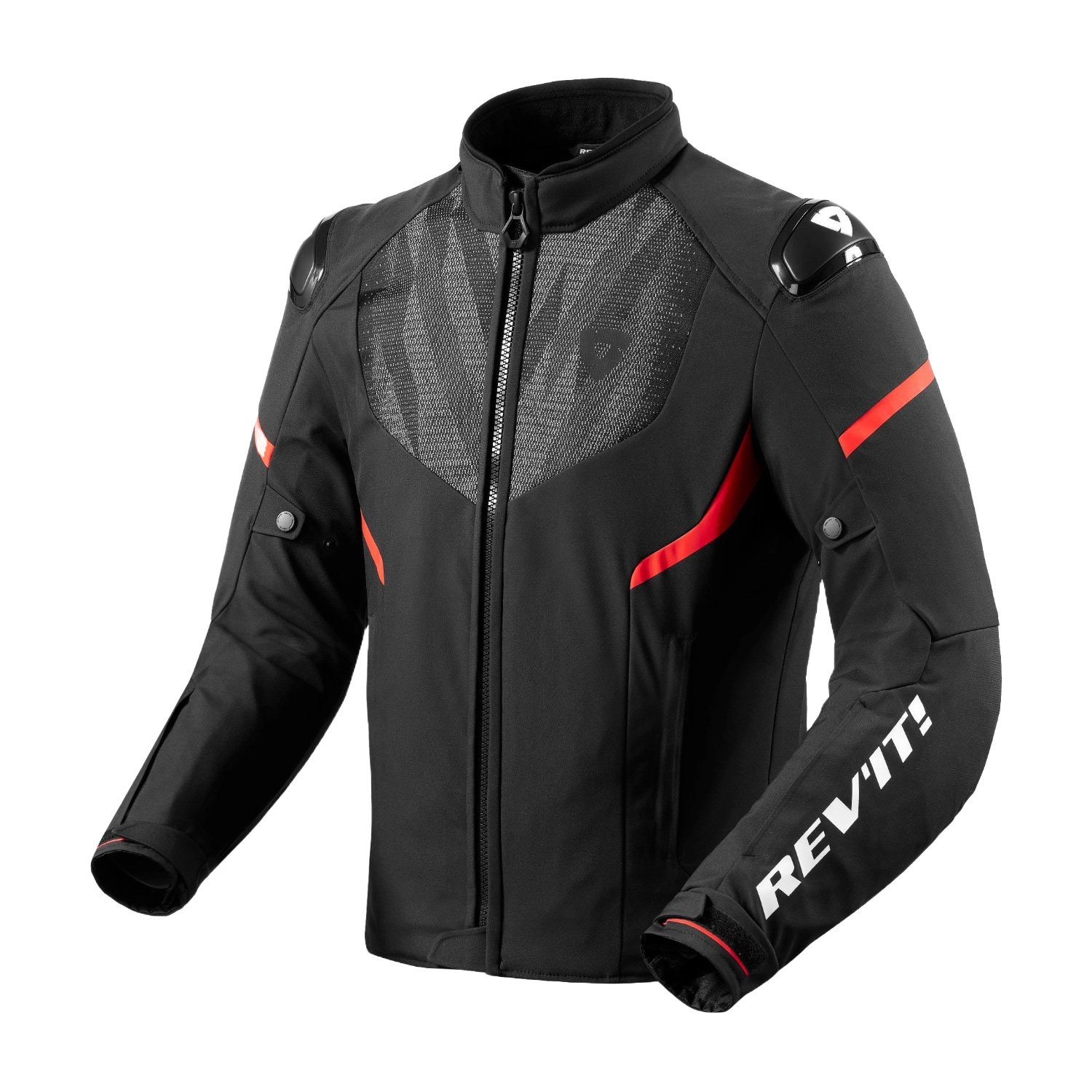 Image of REV'IT! Hyperspeed 2 H2O Noir Neon Rouge Blouson Taille 2XL