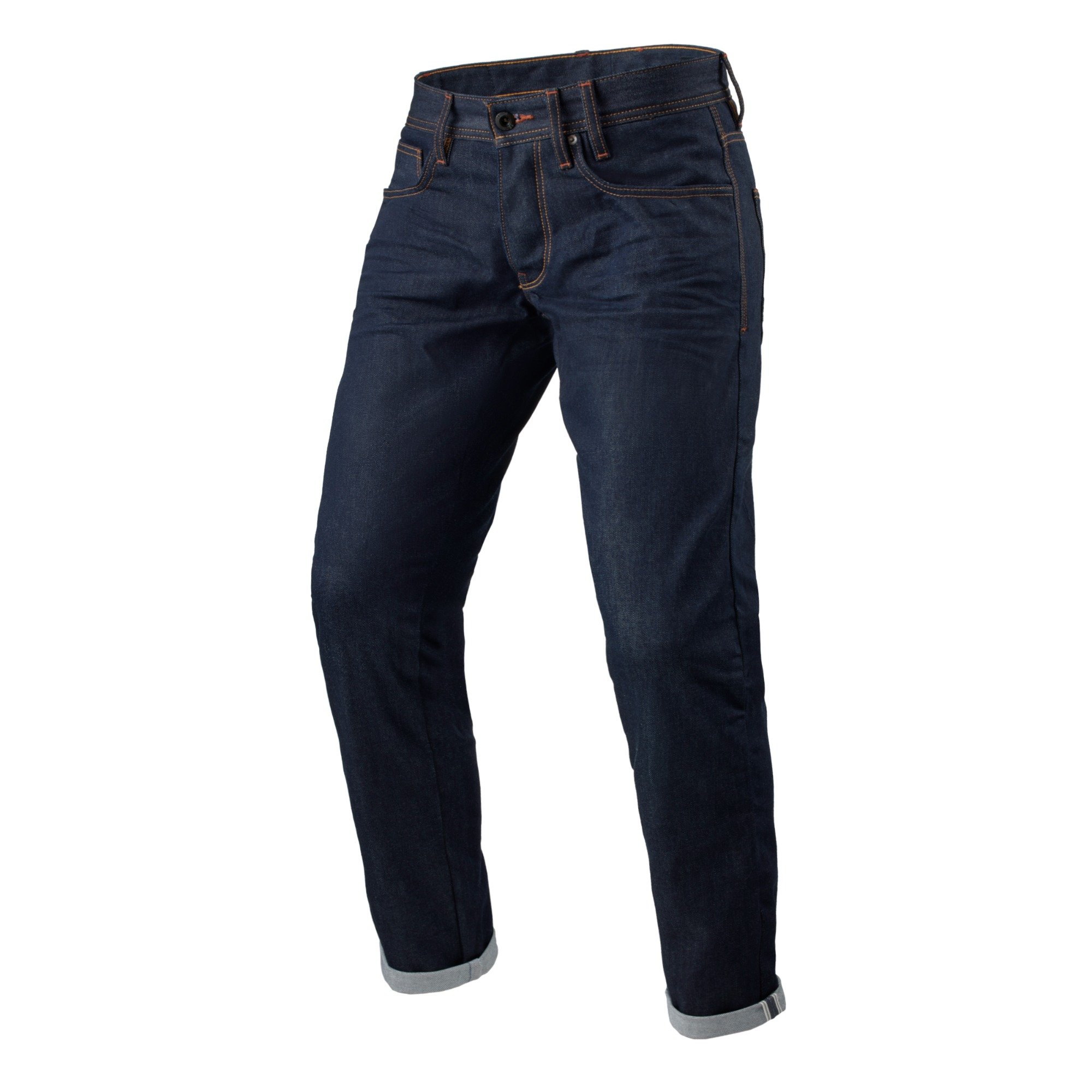 Image of REV'IT! Jeans Lewis Selvedge TF Dark Blue L32 Motorcycle Pants Size L32/W32 ID 8700001358057