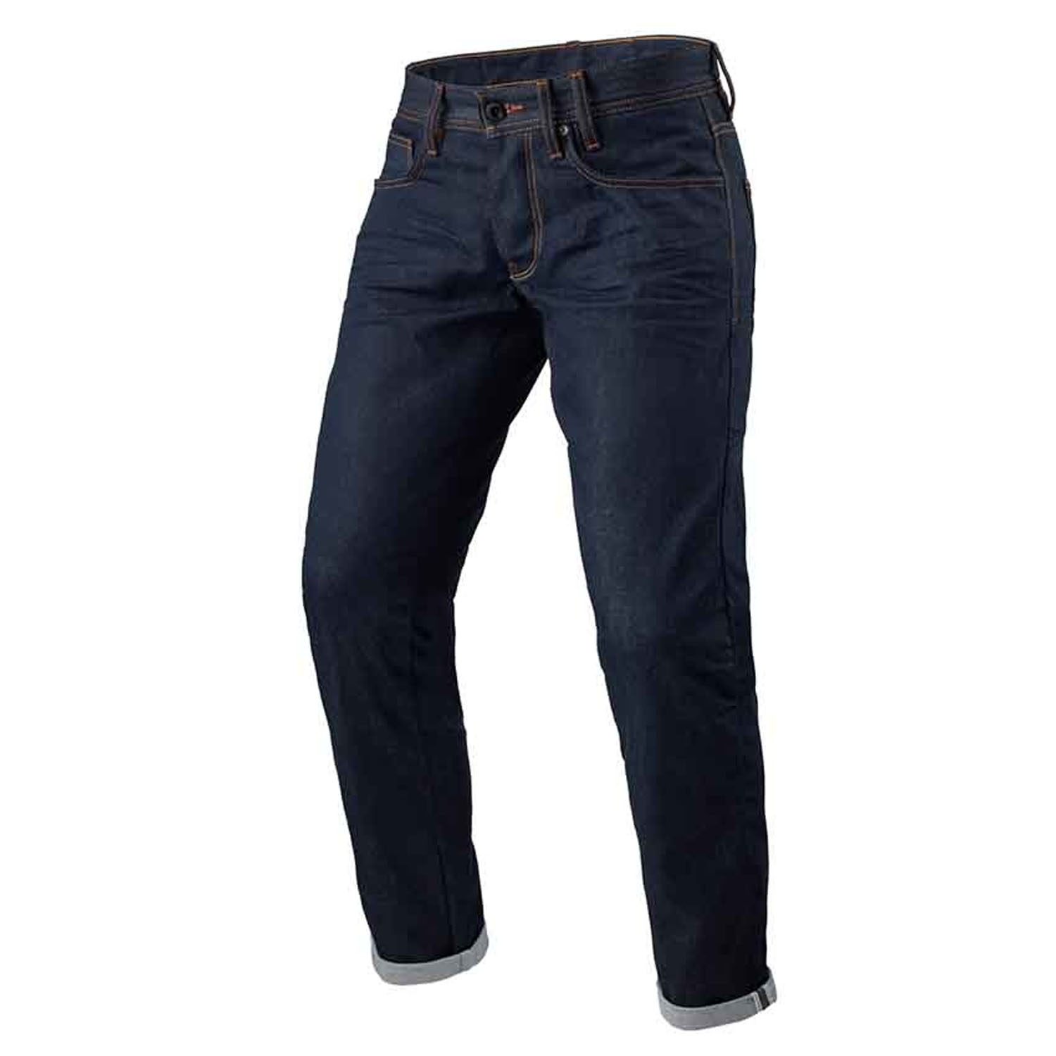 Image of REV'IT! Jeans Lewis Selvedge TF Dark Blue L36 Motorcycle Pants Size L36/W38 ID 8700001358156
