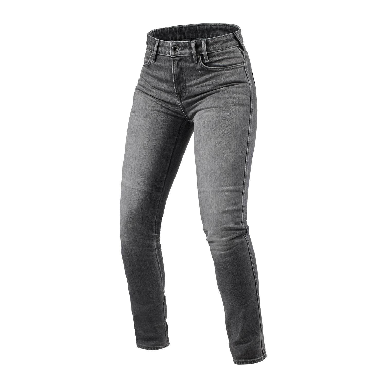 Image of REV'IT! Jeans Shelby 2 Ladies SK Medium Grey Stone L30 Size L30/W29 ID 8700001376723